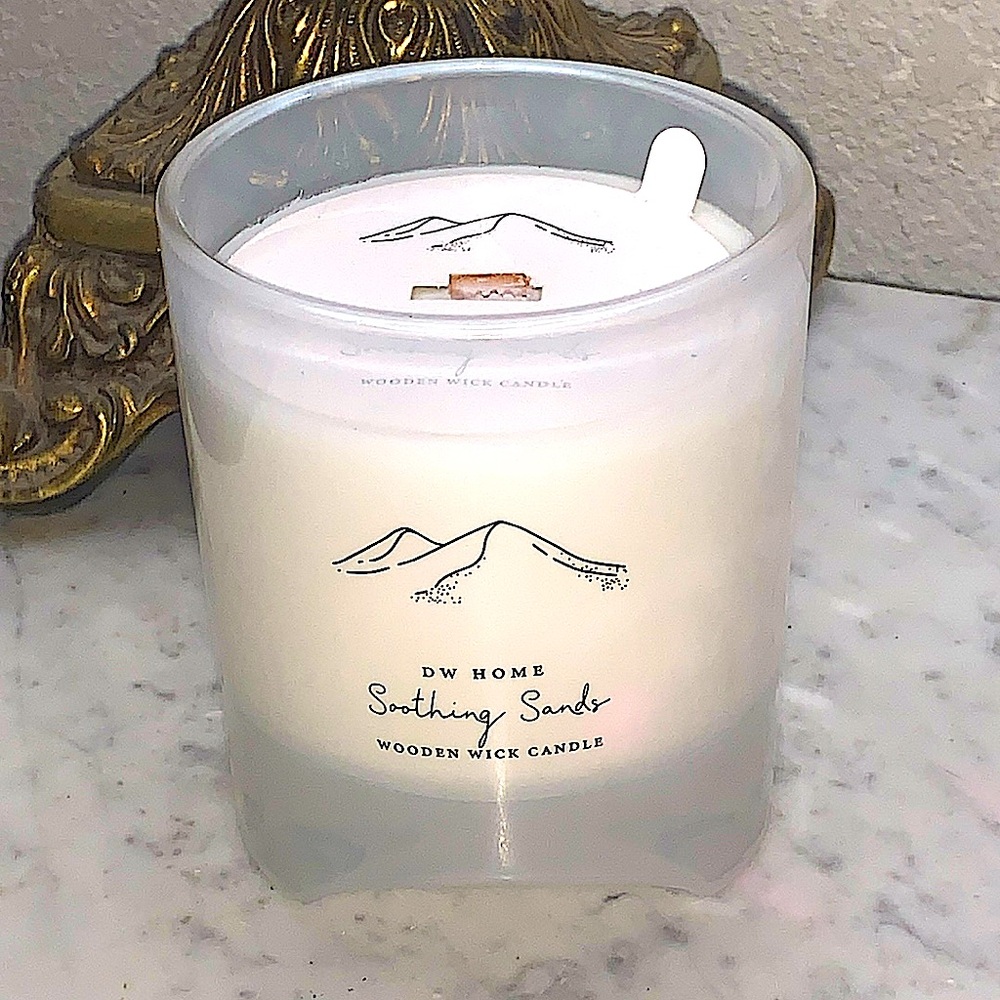 DW HOME CANDLE SOOTHING SANDS 11.4 oz WOOD WICK SOY NEW